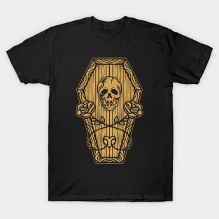 Skull Dead Roses Tattoo Art T-Shirt